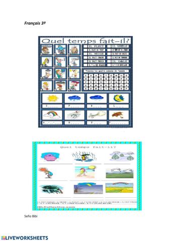 La météo et les animaux