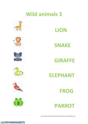 Wild animals