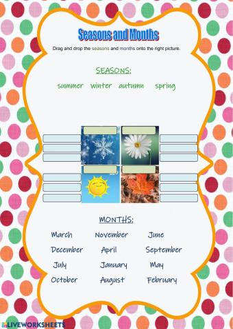Seasons and months