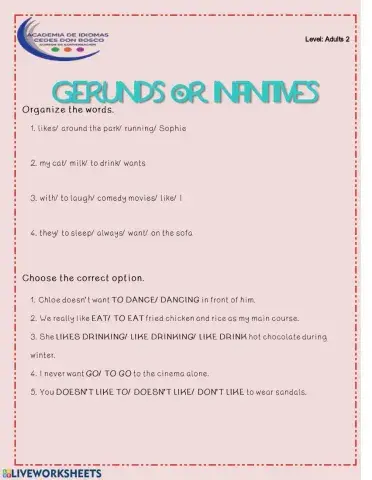 Gerund and Infinitve with like and want