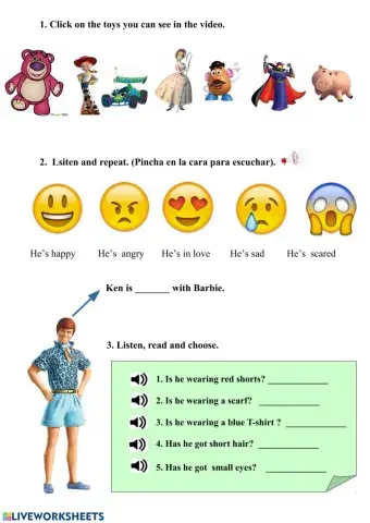 Listening Toy Story 3 Ken meet Barbie