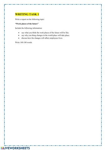 Writing task 1