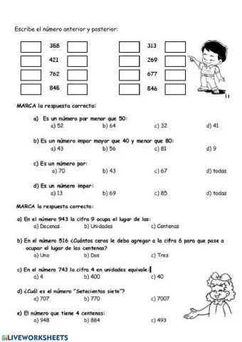 Números de 3 cifras