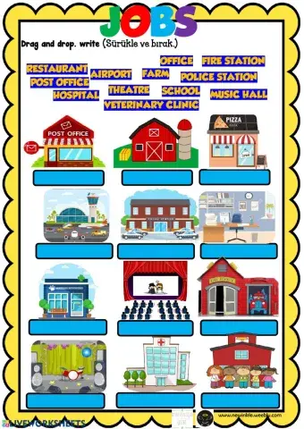 Jobs workplaces drag and drop