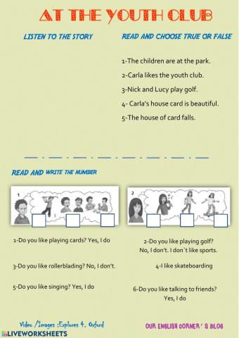 Free time activities