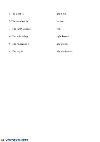 Objects in the house