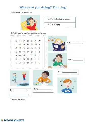 What is she-he doing?