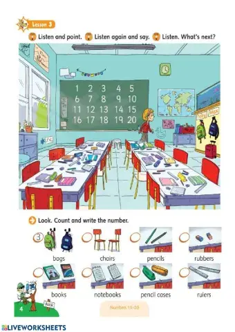 Counting School Objects