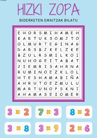 Bider 2 eta 3 hizki zopa