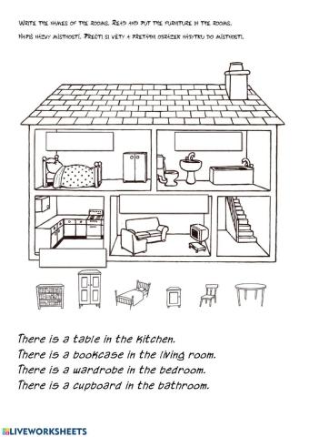 4 liveworksheet. Мебель Worksheets. Worksheets мебель комната класс. Rooms in the House прописи. Furniture рабочий лист.