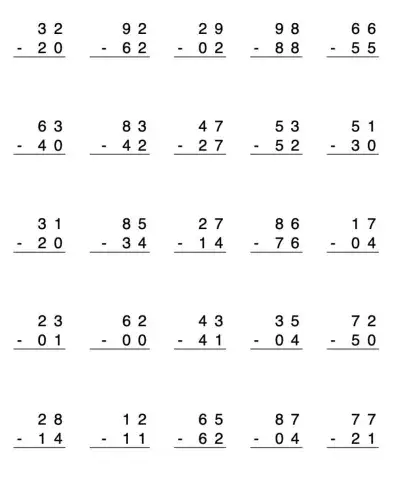 Restes de dos xifres sense portar