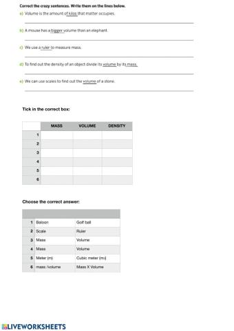 Properties of matter