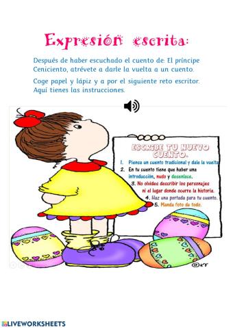 Expresión escrita: Un cuento del revés