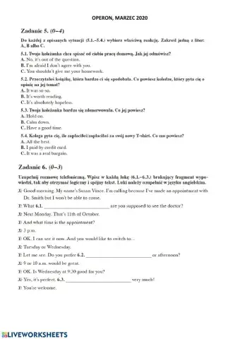 Mock exam 8 March 2020 part 2