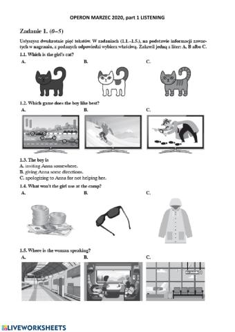 Mock exam 8 March 2020 part 1