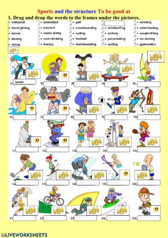 Sports and the structure To be good at