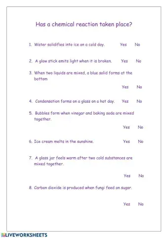 Is it a chemical reaction?