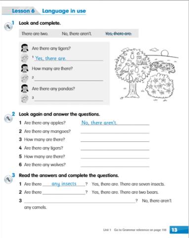 Second grade.Workbook page 13