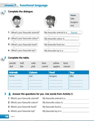 Second grade.Workbook page 14