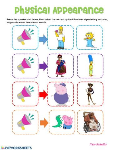 Adjectives for physical appearance