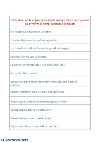 Tempi semplici e composti