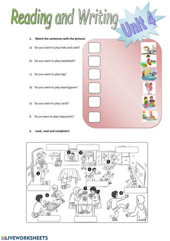 READING AND WRITING 2ND PRIMARI UNIT 4