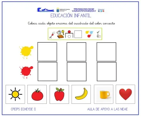 Asociar objeto-color 1