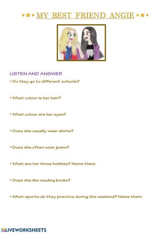 My best friend Angie