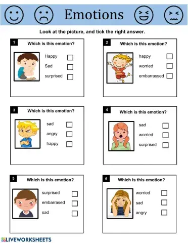 Emotions mark qith x