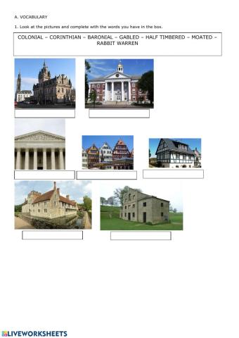 Different types of buildings