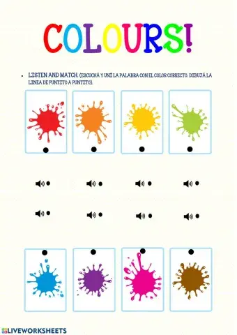 Colours- listen and match