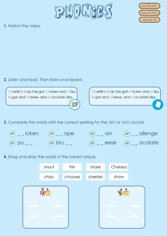 BBI3 - Phonics sh ch