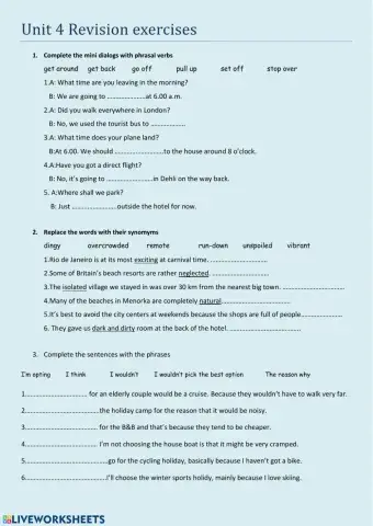 Review unit 4 Oxford Solutions