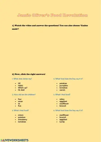 Jamie Oliver's Food Revolution