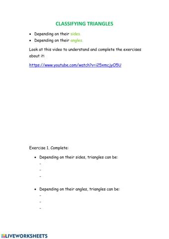 Classifying triangles