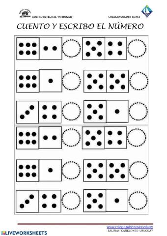 Cuento y escribo el número