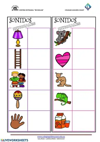 Escribe la letra inicial