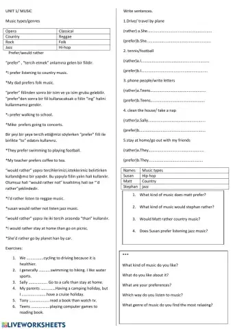 12th grade 1st unite worksheet