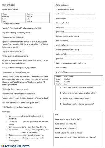 12th grade 1st unite worksheet