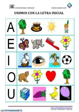 UNIMOS CON LA LETRA INICIAL
