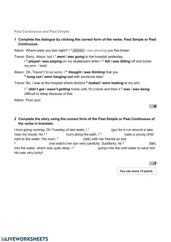 Past Simple and Past Continuous