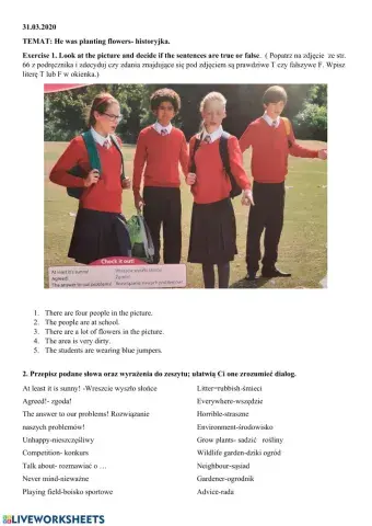 He was planting flowers-historyjka