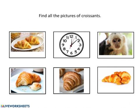 Select all the croissants.