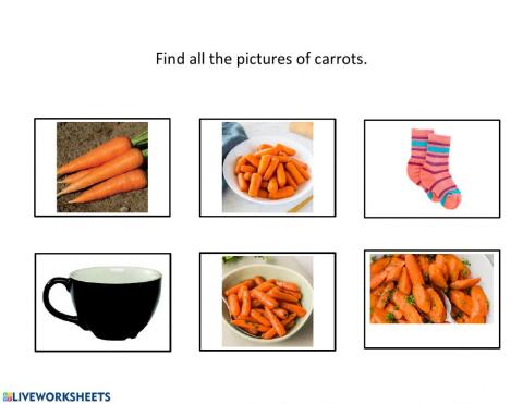 Select carrots.