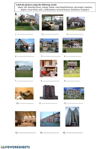 B2.1 Types of houses