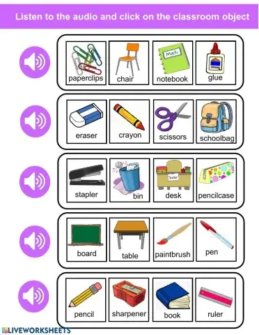 Classroom objects listen