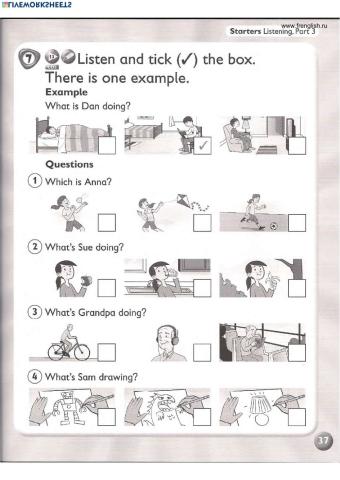 Verbs in present continuous