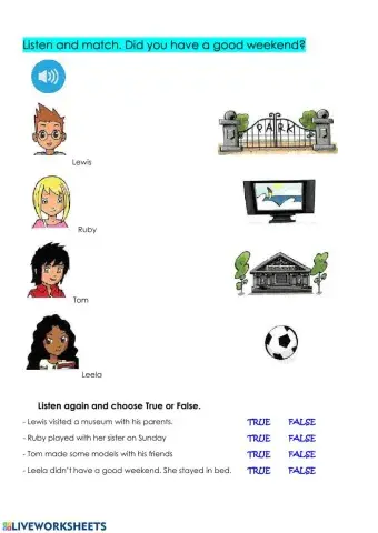 Did you have a good weekend?