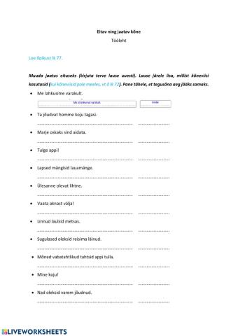 Eitav ja jaatav kõne