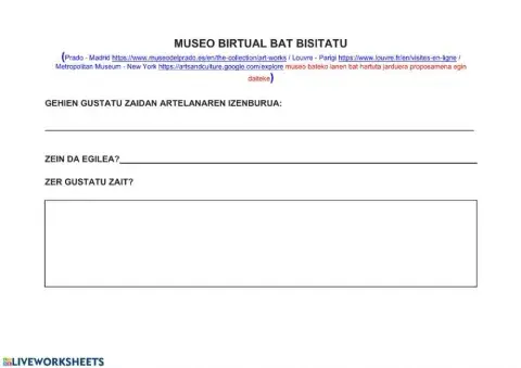 Museo birtual bat ikusi